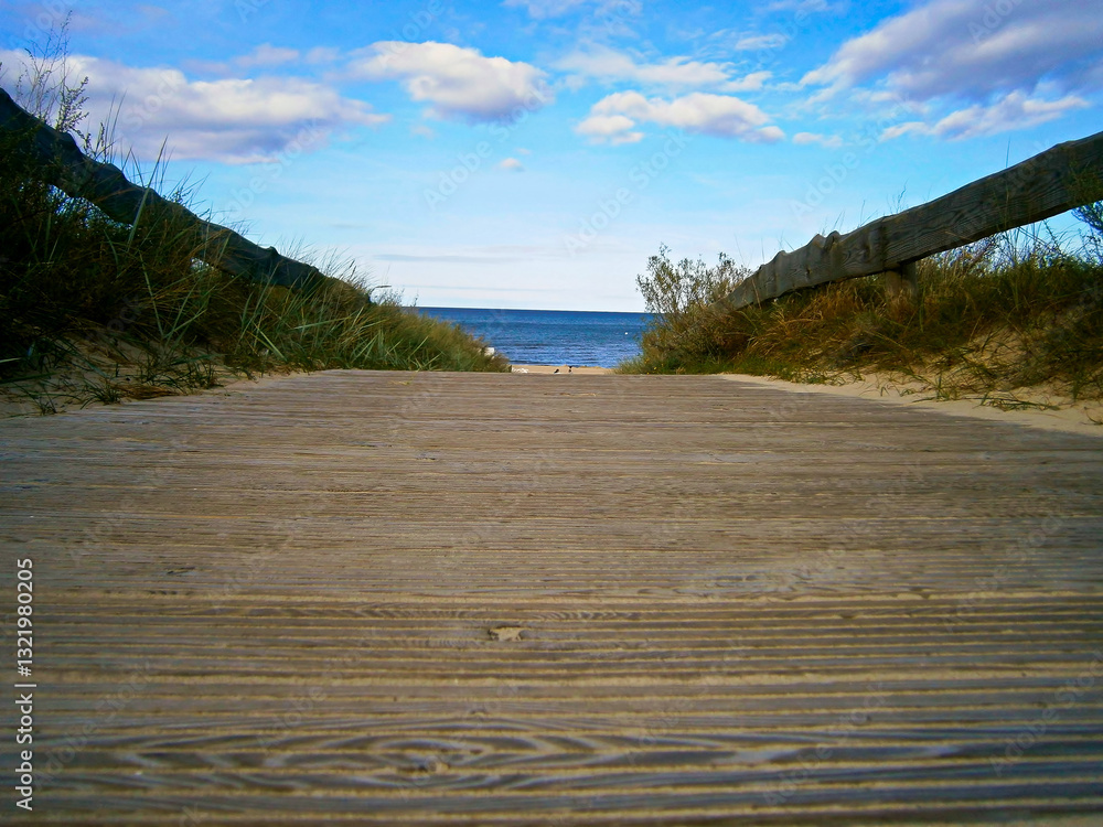 Der Weg zum Strand der Ostsseküste