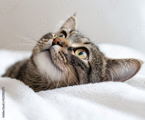 tabby cat isolated