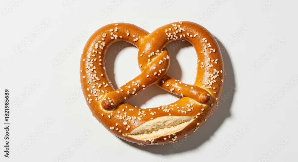 Sesame Pretzel Perfection: Crispy, Golden, & Delicious! Fresh-baked treat for your cravings. Sesame Pretzel Perfection: Crispy, Golden, & Delicious! Fresh-baked treat for your cravings.