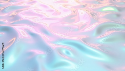 Iridescent Pastel Waves
