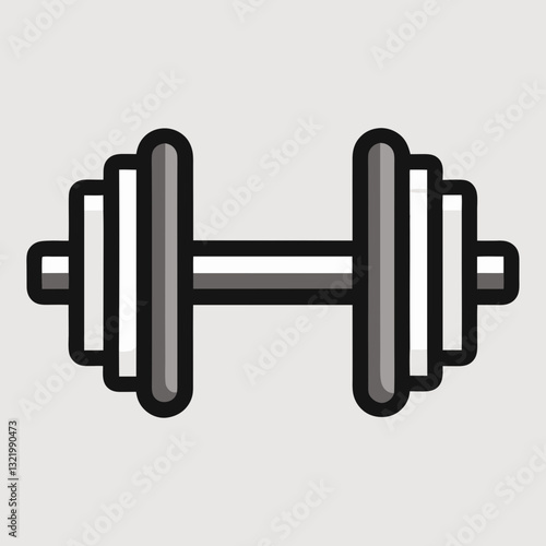 dumbbell isolated on white background