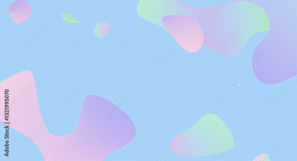 Abstract pastel blue background with scattered geometric shapes. Geometric shape element with liquid abstract pastel colors background Abstract pastel blue background with scattered geometric shapes. Geometric shape element with liquid abstract pastel colors background