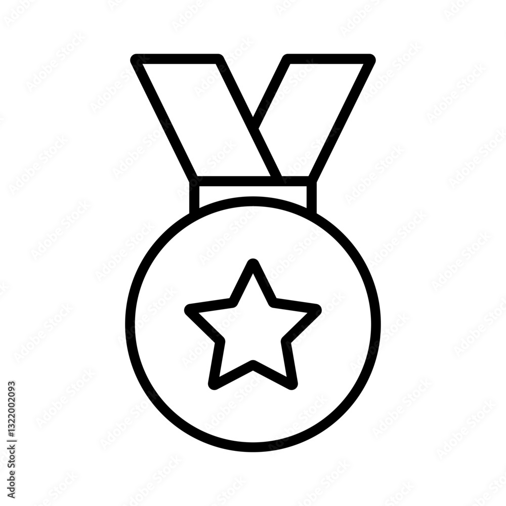 minimalistic medal sketch: monochrome achievement icon
minimalistic medal sketch: monochrome achievement icon