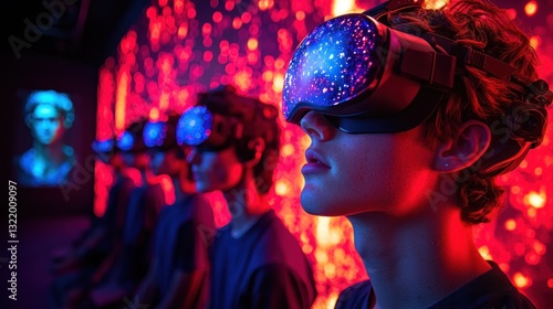 Immersive Virtual Reality Experience: A futuristic journey into digital realms.
