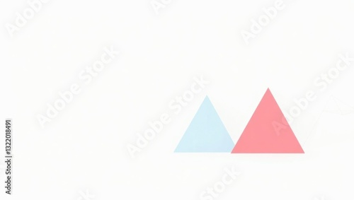 Free Download Two pastel triangles on white background - GFXLoad