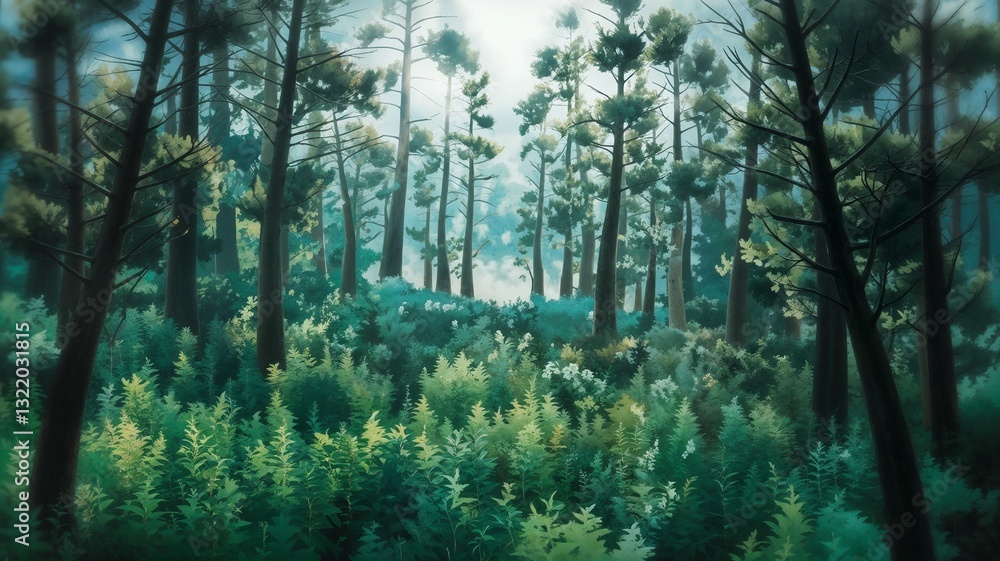 Obraz premium forest in the morning