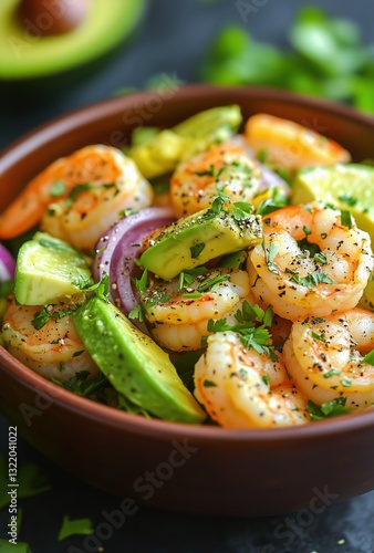 Fresh Shrimp Salad With Avocado and Herbs for a Healthy Meal Option
