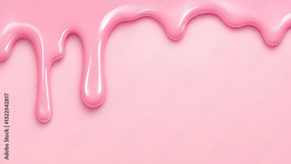Glossy Pink Dripping Liquid on Soft Pastel Background – Abstract Fluid Melt Texture for Creative Design and Branding Glossy Pink Dripping Liquid on Soft Pastel Background – Abstract Fluid Melt Texture for Creative Design and Branding