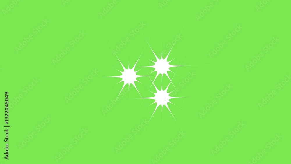Twinkle star glitter sparkle and rolling flat, vector, doodles style stars blinking on green screen background, night sky. Glowing stars on transparent background in 4K animation video Twinkle star glitter sparkle and rolling flat, vector, doodles style stars blinking on green screen background, night sky. Glowing stars on transparent background in 4K animation video