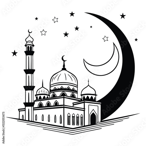 Sacred Serenity: Islamic Architecture Within the Moon