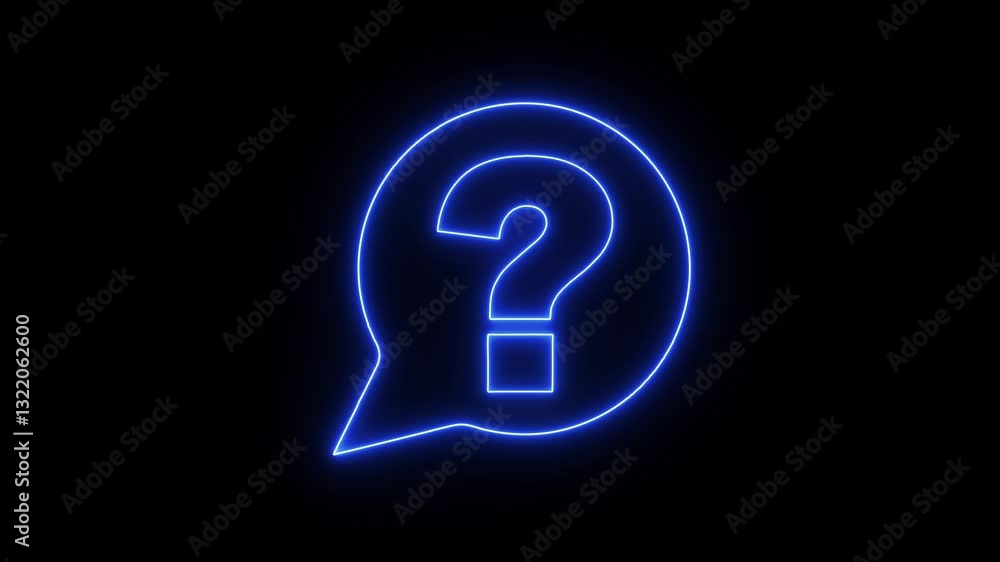 Question mark sign animation. Neon red color digital 3D big question rotating. Cyberspace questions asking doubts confusing problems with neon message icon. Question mark sign animation. Neon red color digital 3D big question rotating. Cyberspace questions asking doubts confusing problems with neon message icon.