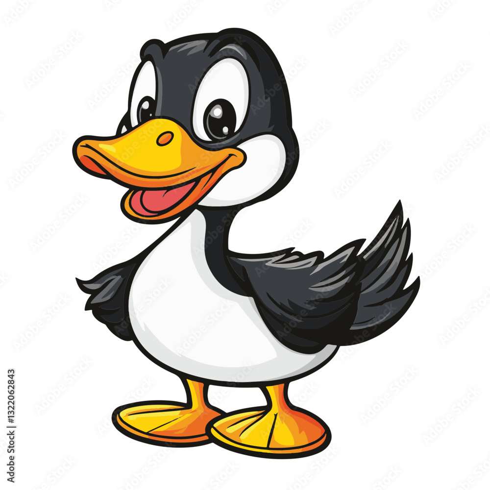 Fototapeta premium Cartoon Duck illustration 