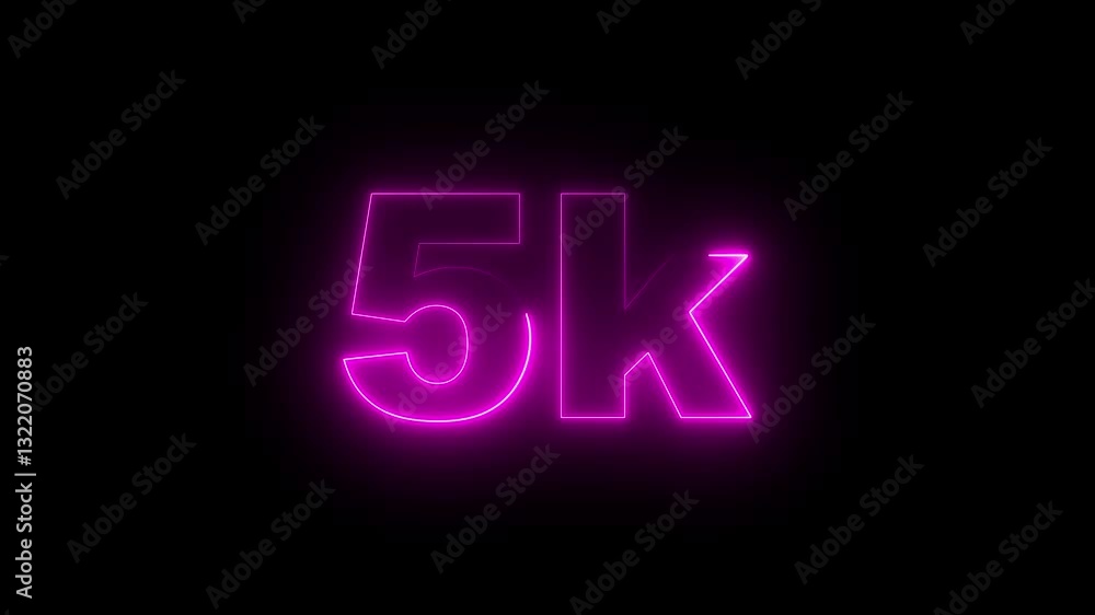 5k text font with neon effect,5k followers, Thank You, social sites post. Thank you followers congratulation. 5K subscribers modern animation banner design. 5k Followers Celebration text animation. 5k text font with neon effect,5k followers, Thank You, social sites post. Thank you followers congratulation. 5K subscribers modern animation banner design. 5k Followers Celebration text animation.