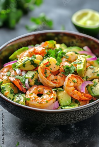 Fresh Shrimp Salad With Avocado and Herbs for a Healthy Meal Option