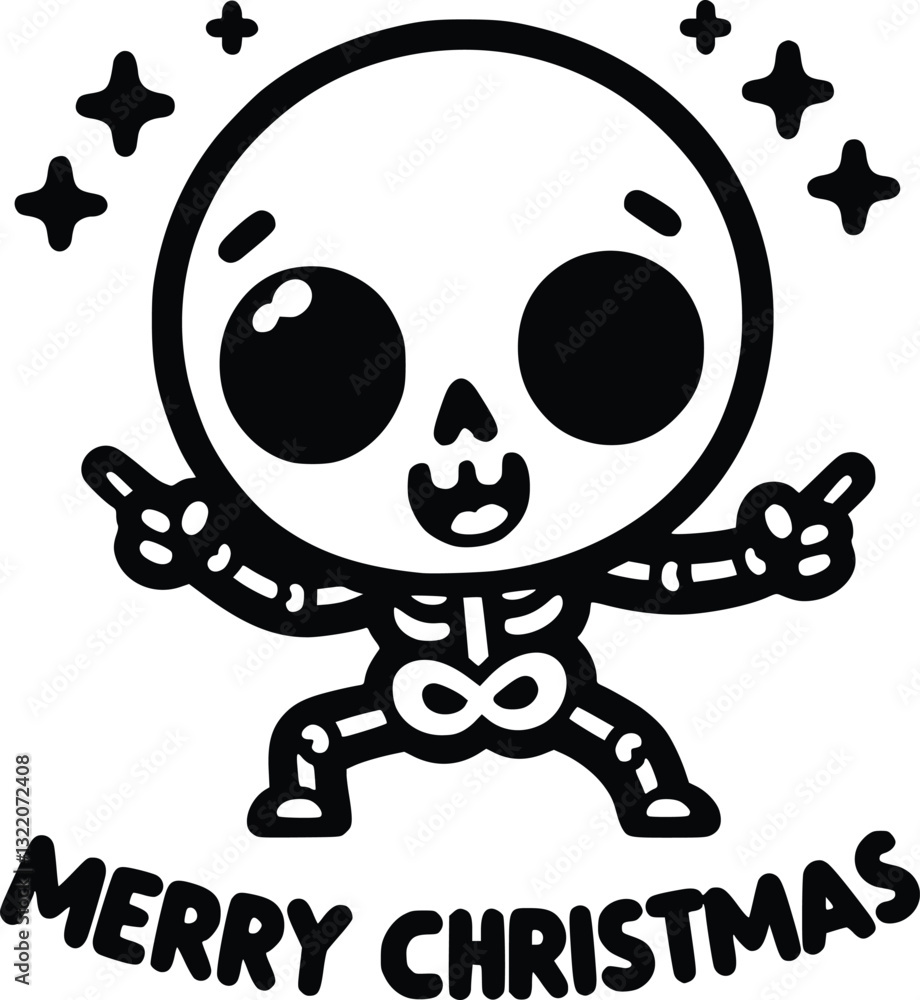 Funny Skeleton Christmas SVG – Spooky & Festive Holiday Design Funny Skeleton Christmas SVG – Spooky & Festive Holiday Design