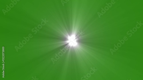 Abstract sun light rays animation, sun effect on green screen. light, shiny, bright, flare footage.