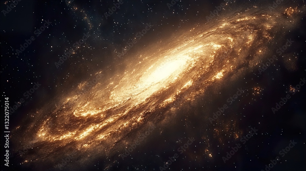 Fototapeta premium Journey Through the Milky Way: A Cosmic Adventure