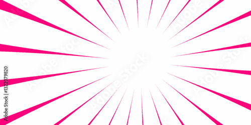 Abstract background with pink fondant color. Sunburst Pattern. Pink sunburst background. Pink and white rays in the white background.  Perfect for card backgrounds, book covers, posters, banners. 