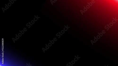 Flashing strobe lights from an emergency vehicle defocused to create a smooth bokeh background, Red flashing warning light / siren - Emergency services concept animated.