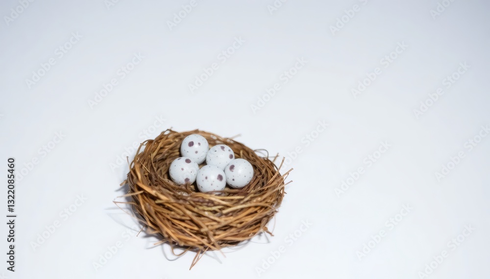 Obraz premium Bird Nest with Eggs