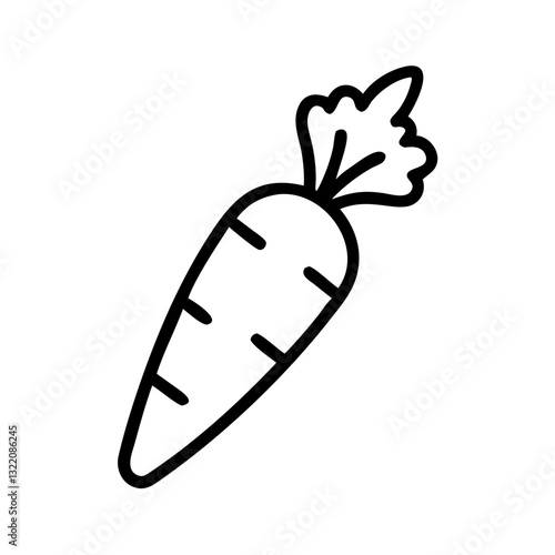 carrot ouline icon