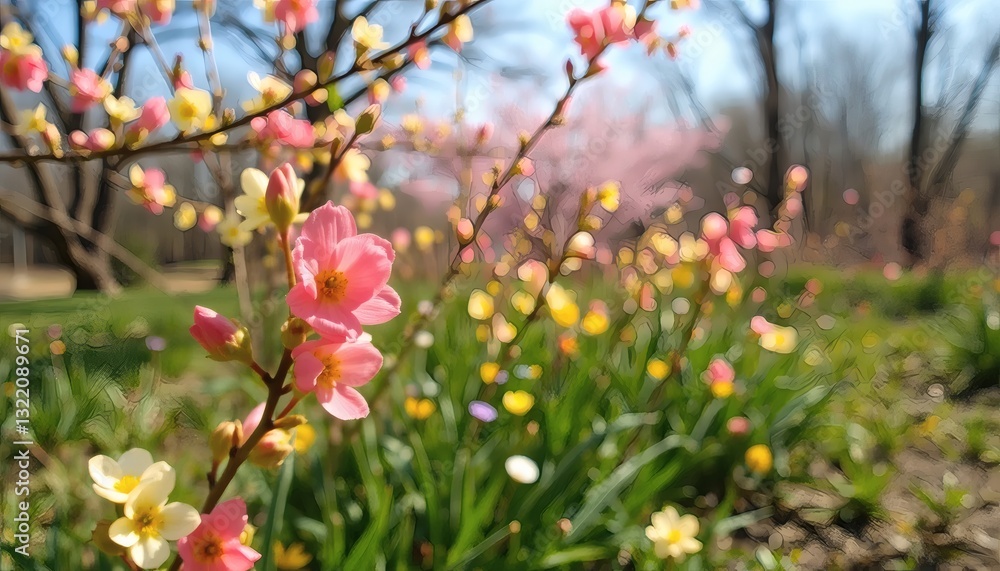 Spring Blossoms in Orchard Spring Blossoms in Orchard