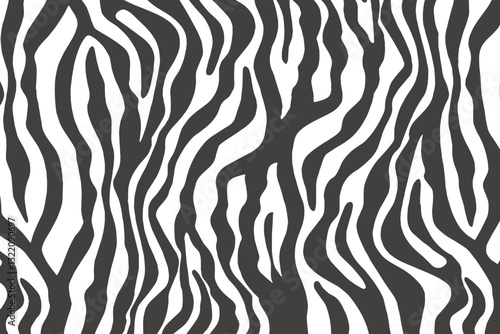 Zebra skin background vector. Animal fur, vector background for Fabric design, wrapping paper, textile, and wallpaper	