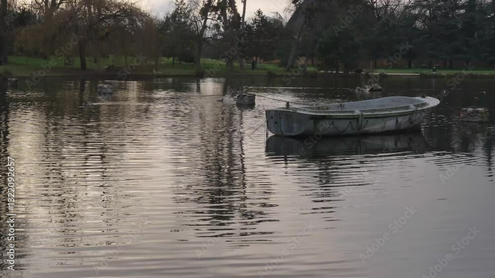 Exploring the Tranquil Waters of Bois de Vincennes in Paris at Twilight Exploring the Tranquil Waters of Bois de Vincennes in Paris at Twilight