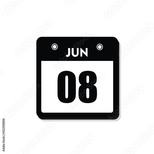 calender icon, 01 june icon with white background Free Download calender icon, 01 june icon with white background - GFXLoad