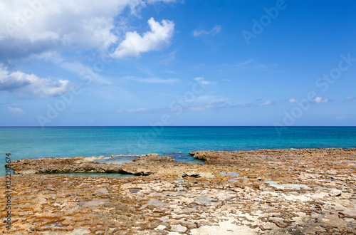 Obraz na płótnie Grand Cayman Island Seven Mile Rocky Beach w salonie
