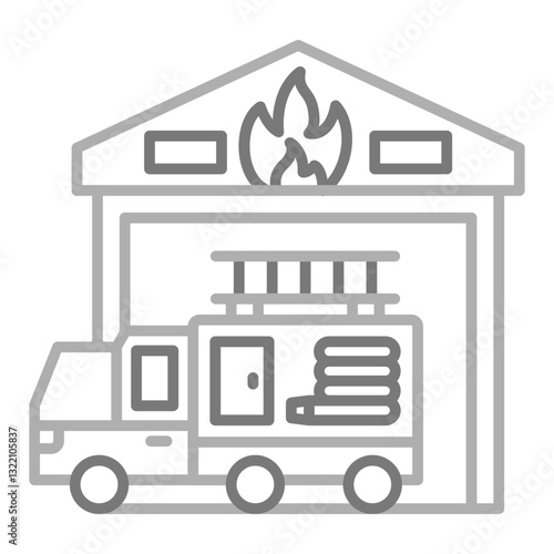 Fire Station Icon