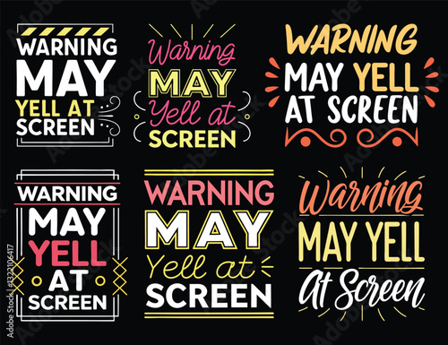 Gamer Warning May Yell at Screen Funny Video Game Designs