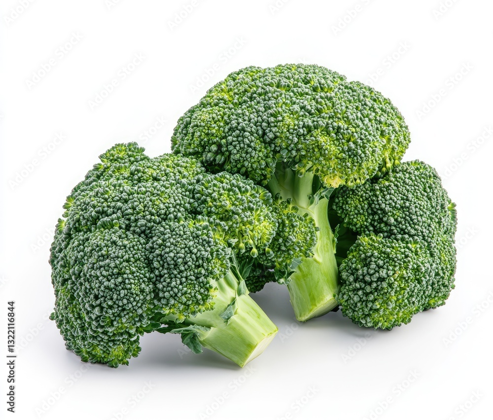 Fresh broccoli heads, close-up Fresh broccoli heads, close-up