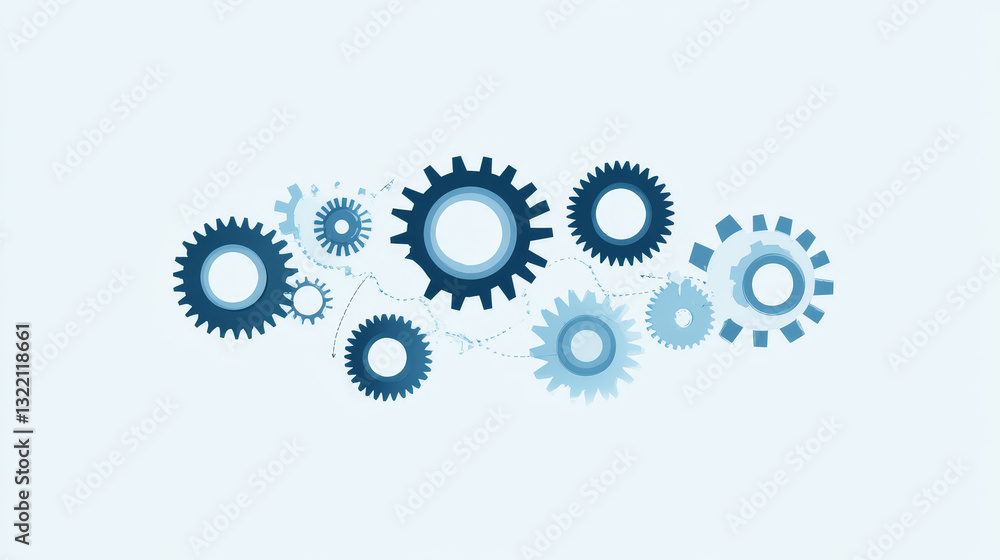 Gears infographics. Cogwheels transmission connecting mechanical, engineering techo progress business presentation start-up vector concept. Cog wheel connection banner, gear infographic illustration Gears infographics. Cogwheels transmission connecting mechanical, engineering techo progress business presentation start-up vector concept. Cog wheel connection banner, gear infographic illustration
