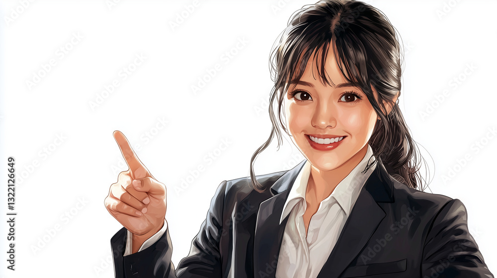 Confident African American businesswoman in tailored suit Confident African American businesswoman in tailored suit