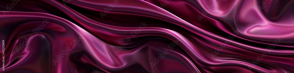 Fototapeta premium Wavy pink and magenta silk texture with elegant sheen and soft folds