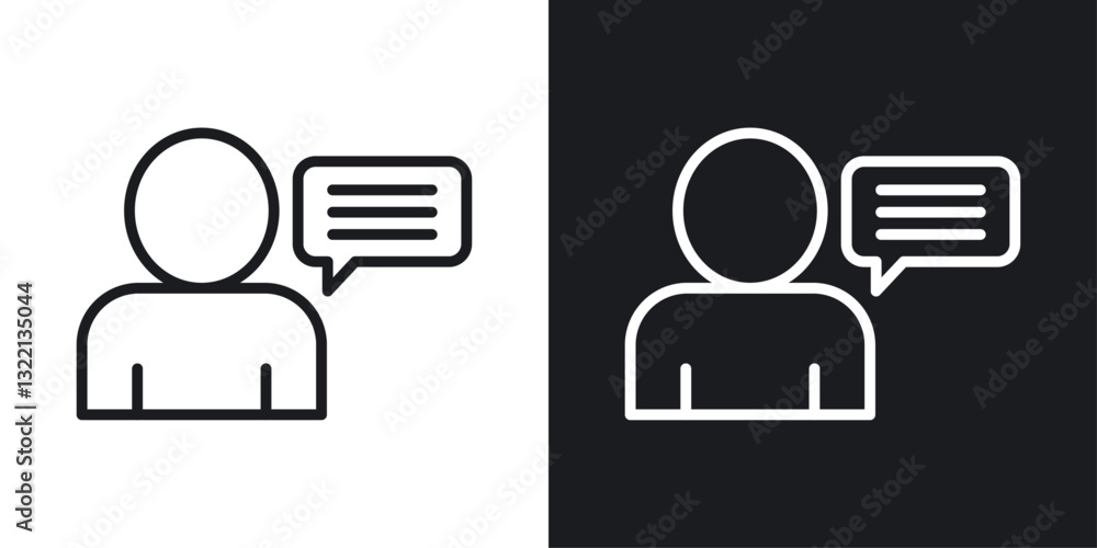 Consulting icons set in black and white stroke lines Consulting icons set in black and white stroke lines