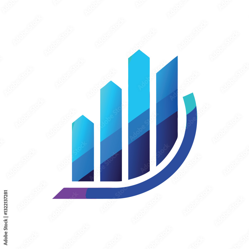 Minimalist Finance Company Logo with Stylized Bar Chart in Blue Gradient
Minimalist Finance Company Logo with Stylized Bar Chart in Blue Gradient