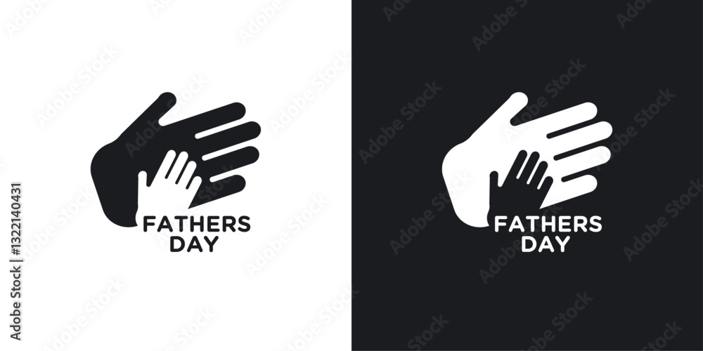 World fathers day icons set in black and white stroke lines World fathers day icons set in black and white stroke lines