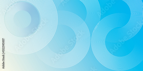 blue and white dynamic abstract vector background with diagonal lines. 3d business presentation banner cover for sales event evening party. Fast moving circles, soft wave lines and decoration lines.