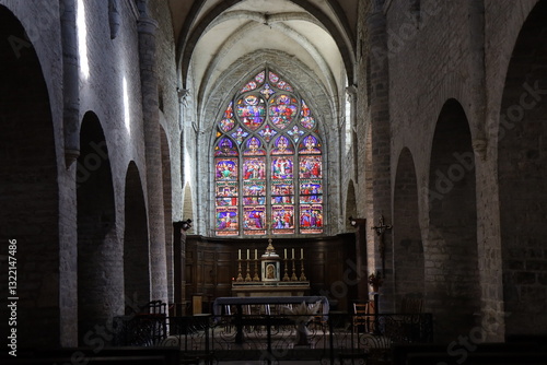 L'église Saint Just, ville d'Arbois, département du Jura, France