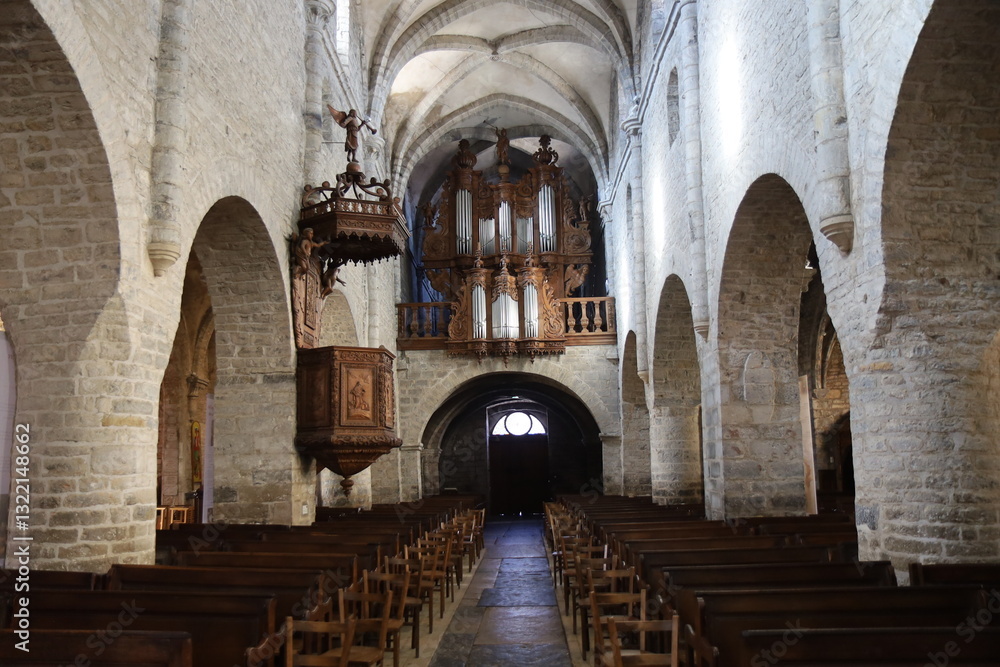 L'église Saint Just, ville d'Arbois, département du Jura, France