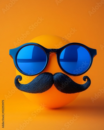 Fool's day background with funny character