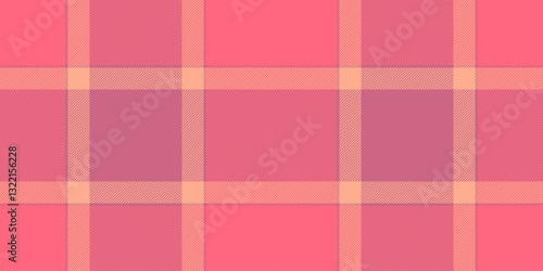 Subtle pastel plaid pattern in peach and rose tones.  Perfect for backgrounds, textiles, or website design. Evokes feelings of warmth, softness, and gentle sophistication.