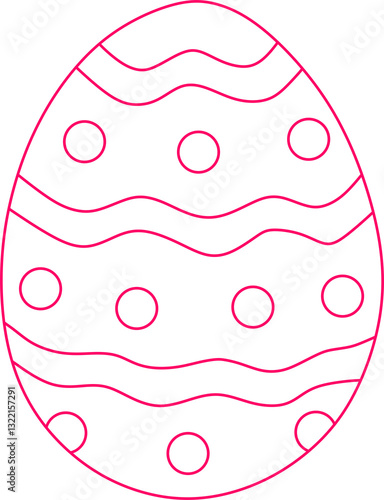 vector illustration of an easter egg