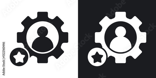 Soft skills icons in solid black and white collection