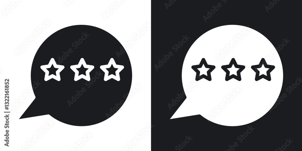 Rating icons in solid black and white collection Rating icons in solid black and white collection