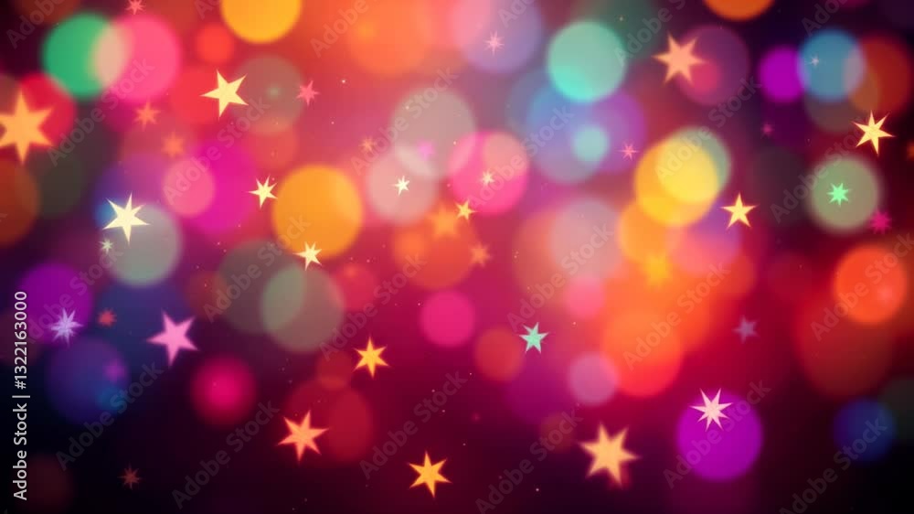 Abstract Christmas background with glowing lights, bokeh, and festive colors in pink, gold, and snow for a cheerful winter celebration Abstract Christmas background with glowing lights, bokeh, and festive colors in pink, gold, and snow for a cheerful winter celebration