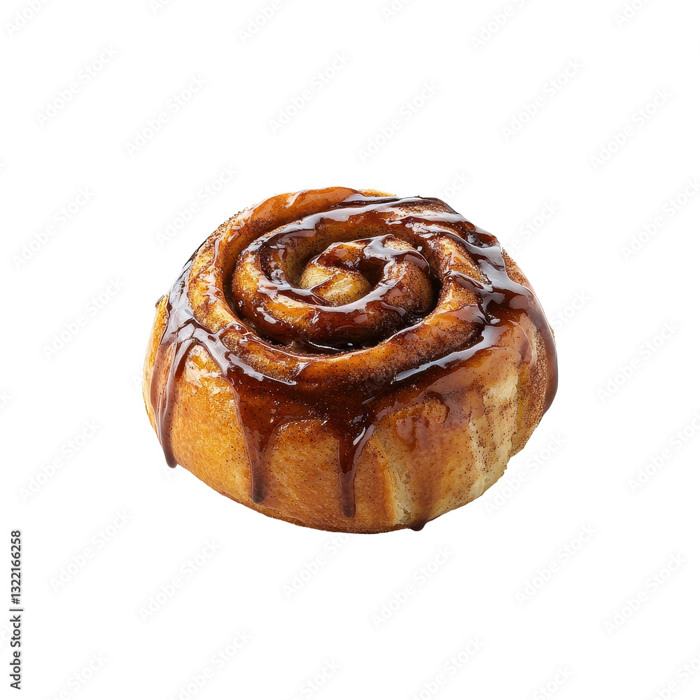 Freshly baked cinnamon bun roll drizzled with glaze on a bright Transparent background, Sweet cinnamon bun roll isolated on PNG background Freshly baked cinnamon bun roll drizzled with glaze on a bright Transparent background, Sweet cinnamon bun roll isolated on PNG background