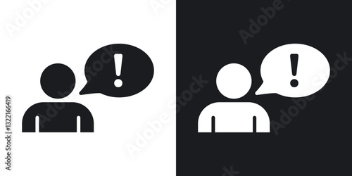 Grievance icons in solid black and white collection